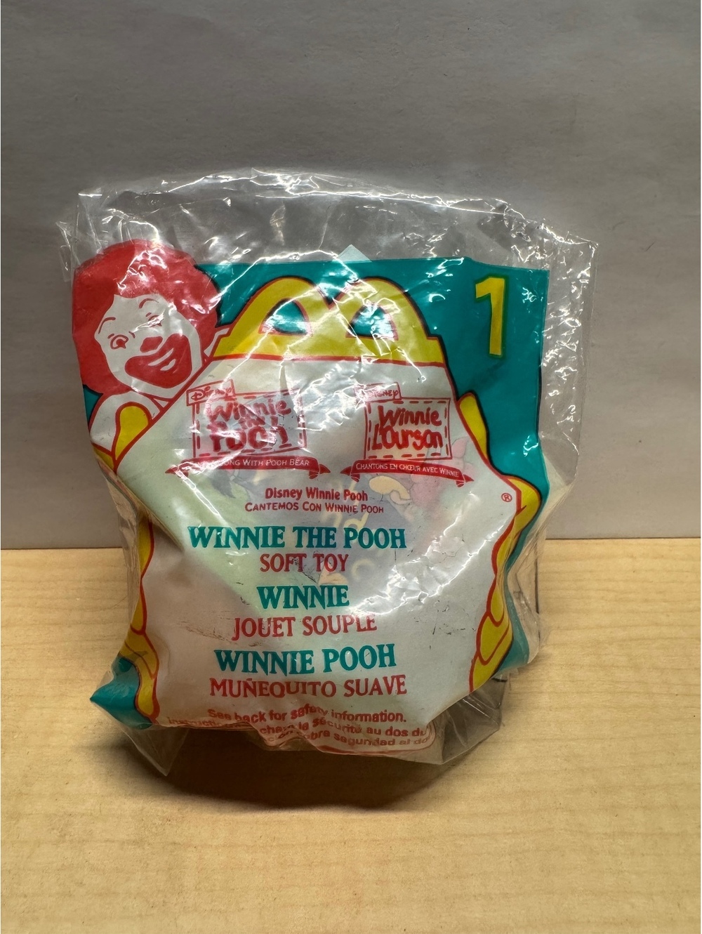 1999 McDonald's Sing a Song w/Pooh Toy 1 Winnie the Pooh NIB